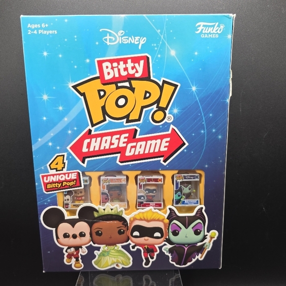 Funko Games Disney Bitty Pop Board Game Strategy Family 4 Exclusive Figures - Picture 1 of 6